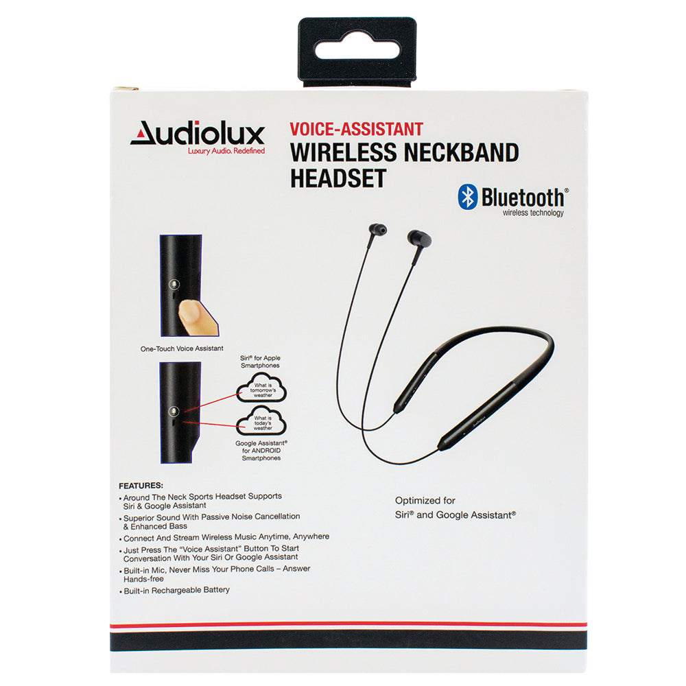 Bluetooth & Voice Enabled Wireless Neckband Headset mtradinggroup