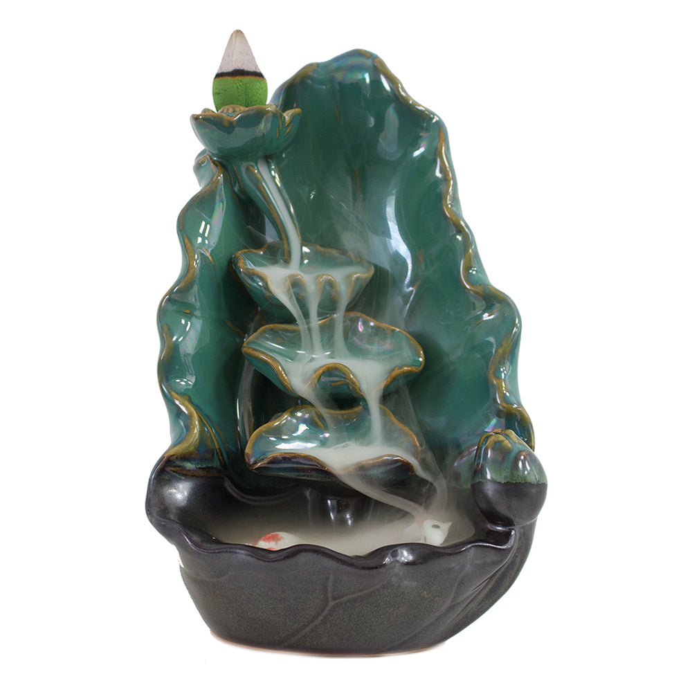 Ceramic Buddha's Hand Waterfall Incense Burner