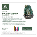 Ceramic Buddha's Hand Waterfall Incense Burner