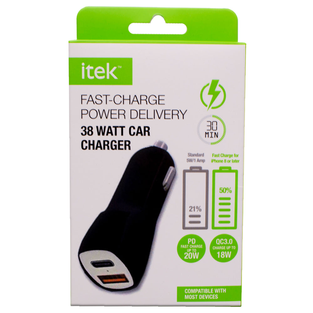 Power Delivery (PD) 38 Watts Car Charger