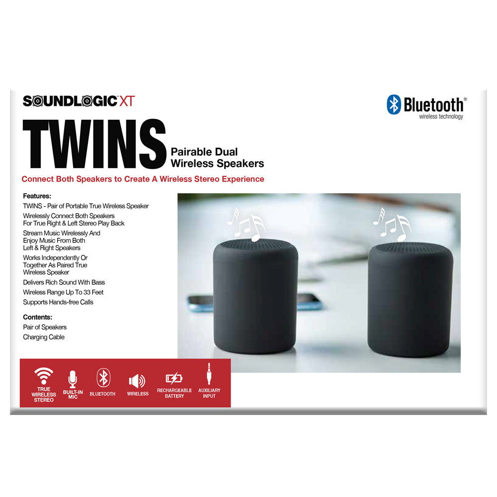 Twins Pairable Dual Wireless Speakers