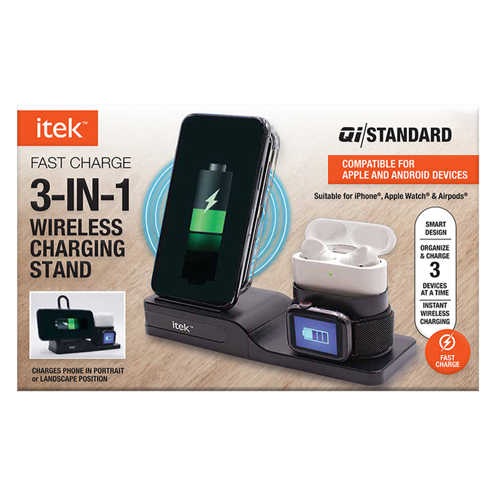 3-in-1 Qi Wireless Charging Stand